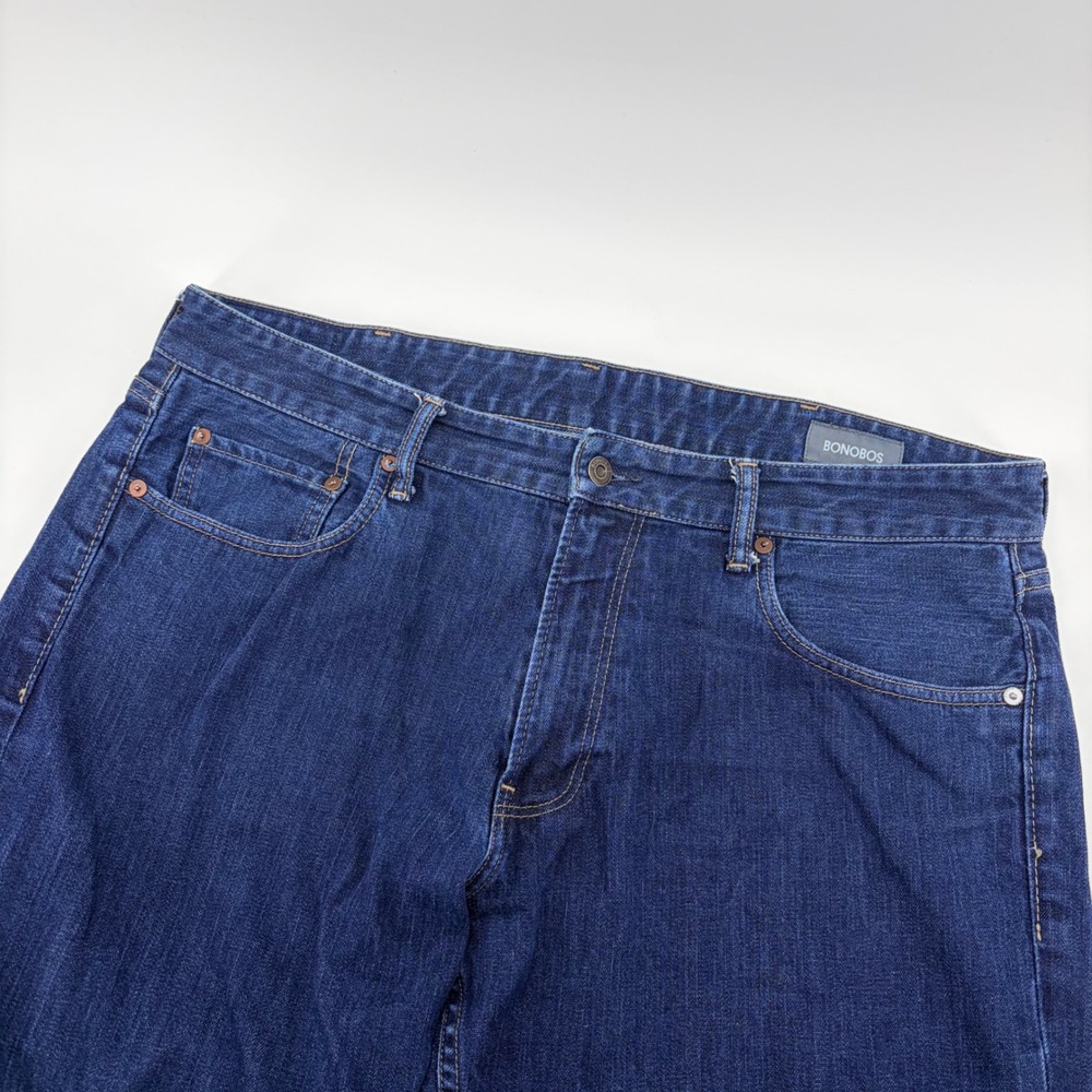 Bonobos The Blue Jean Straight Leg Denim Pants 38x30 Made in USA Indigo Blue